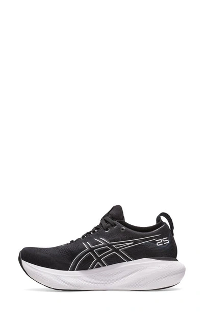 Shop Asics Gel-nimbus® 25 Running Shoe In Black/ Pure Silver