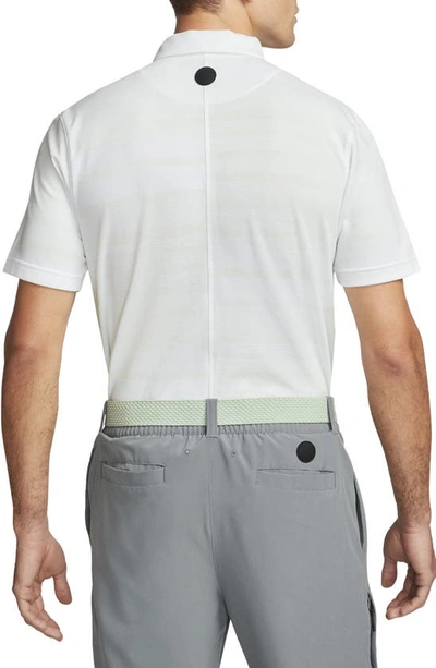 Shop Nike Unscripted Cotton Blend Golf Polo In White/ Summit White/ Black