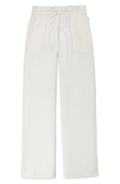 Shop Ugg Karrie Cotton Gauze Lounge Pants In Nimbus