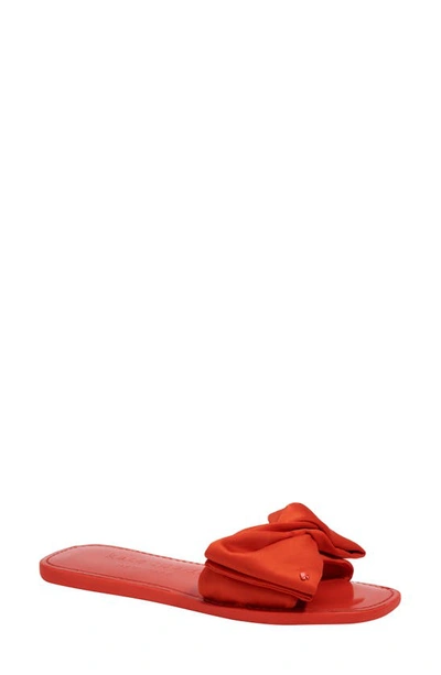 Shop Kate Spade Bikini Slide Sandal In Fresh Tomato