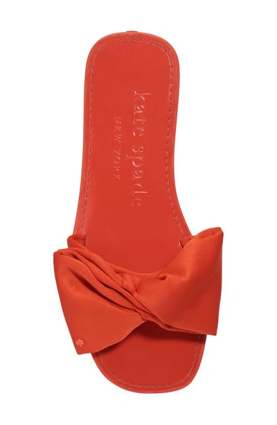 Shop Kate Spade Bikini Slide Sandal In Fresh Tomato