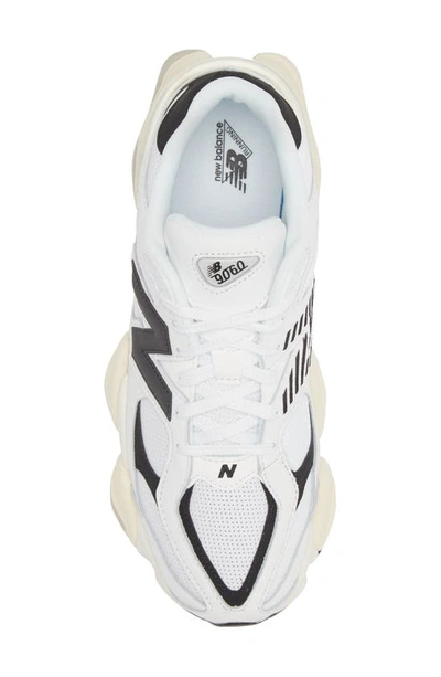 Shop New Balance 9060 Sneaker In White/ Black