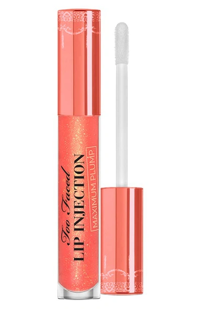 Shop Too Faced Lip Injection Maximum Plump Extra Strength Lip Plumper, 0.14 oz In Creamsicle Tickle