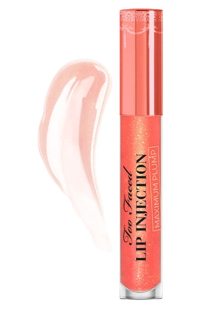 Shop Too Faced Lip Injection Maximum Plump Extra Strength Lip Plumper, 0.14 oz In Creamsicle Tickle