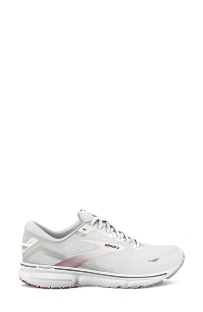 Shop Brooks Ghost 15 Running Shoe In White/ Oyster/ Viola