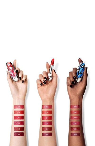 Shop Guerlain Rouge G Customizable Luxurious Velvet Metallic Lipstick In Exotic Red