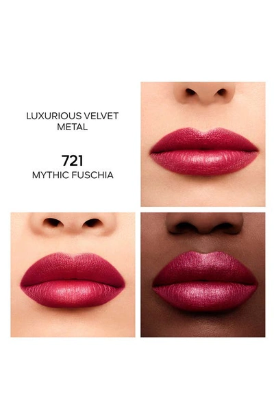 Shop Guerlain Rouge G Customizable Luxurious Velvet Metallic Lipstick In Mythic Fuscia