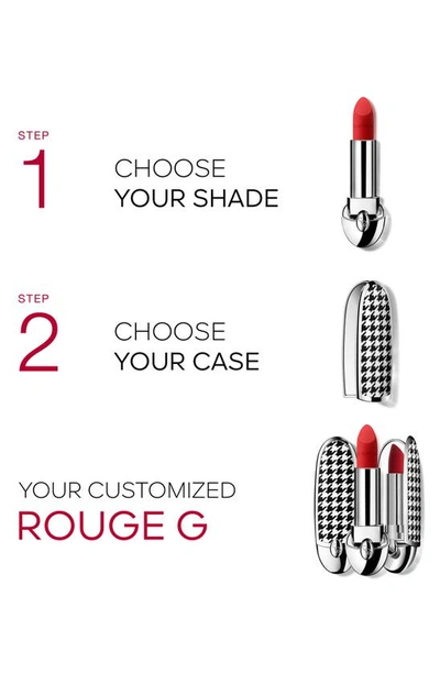 Shop Guerlain Rouge G Customizable Luxurious Velvet Metallic Lipstick In Rouge Red