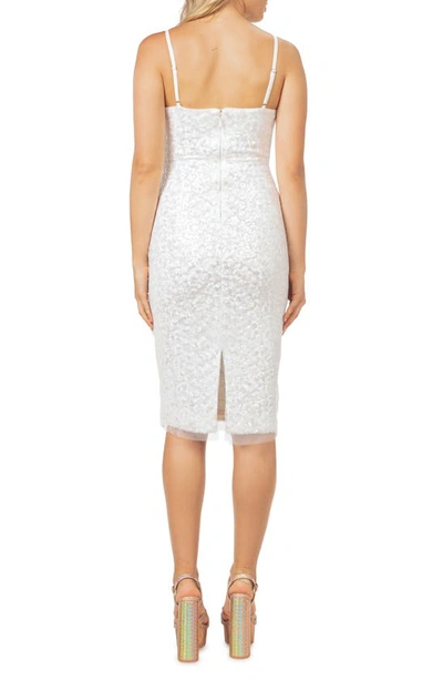 Shop Dress The Population Amalia Sequin Cocktail Dress In White Multi