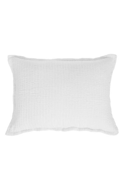 Pom Pom At Home Chatham Ribbed Cotton Sham In White