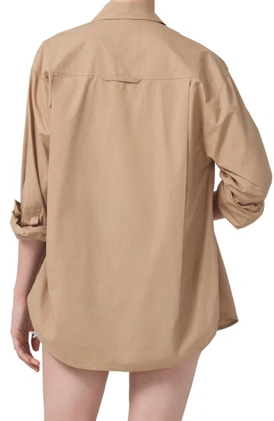 Shop Citizens Of Humanity Kayla Oversize Button-up Shirt In Incense