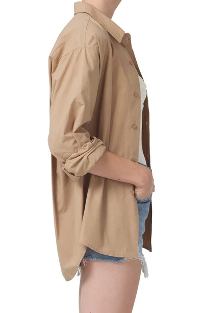 Shop Citizens Of Humanity Kayla Oversize Button-up Shirt In Incense
