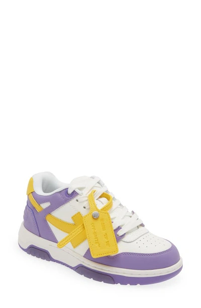Shop Off-white Out Of Office Sneaker In Purple Yellow