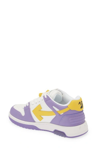 Shop Off-white Out Of Office Sneaker In Purple Yellow