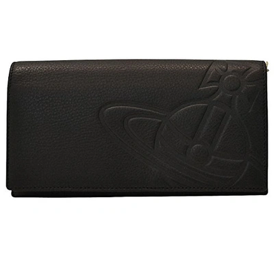 Vivienne Westwood Womens 32870nr Black Leather Wallet In Uni