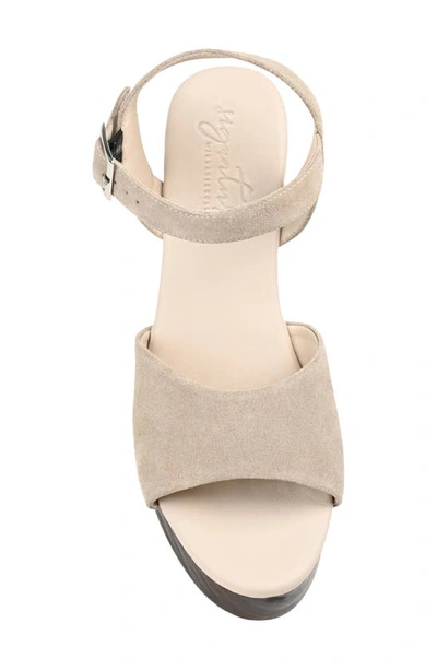 Shop Journee Signature Katana Platform Sandal In Off White