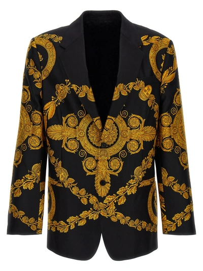 Shop Versace 'heritage' Blazer Jacket