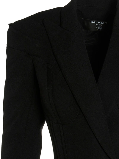 Shop Balmain 2btn' Blazer Jackets Black