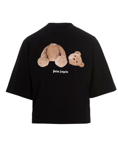 Shop Palm Angels Bear T-shirt Black