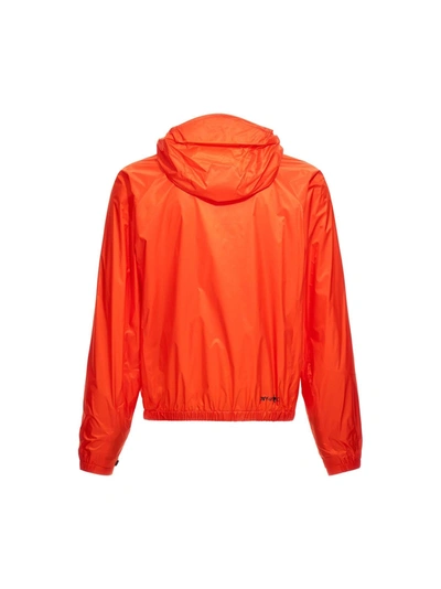 Shop Moncler Casual Jackets Parka Orange