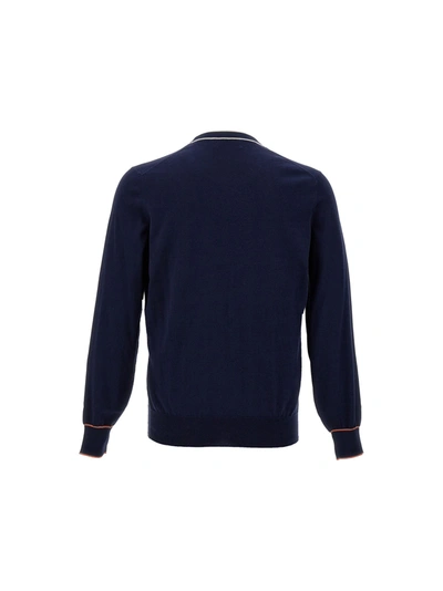 Shop Brunello Cucinelli Crewneck Sweater Sweater, Cardigans Blue