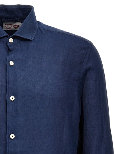 Shop Mc2 Saint Barth Domotics Shirt, Blouse Blue