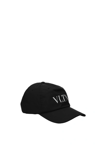 Shop Valentino Hats Polyester Black