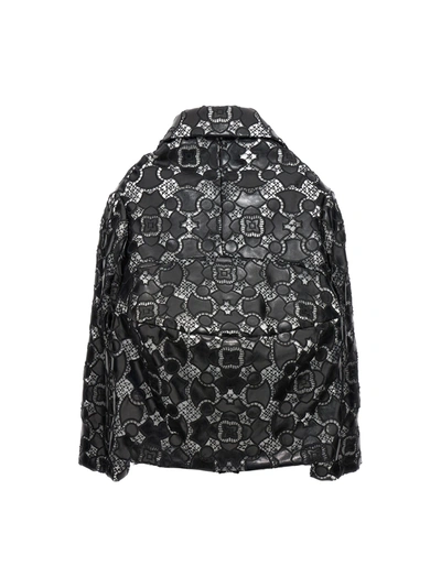 Shop Comme Des Garçons Lace Laser Jacket Casual Jackets, Parka White/black