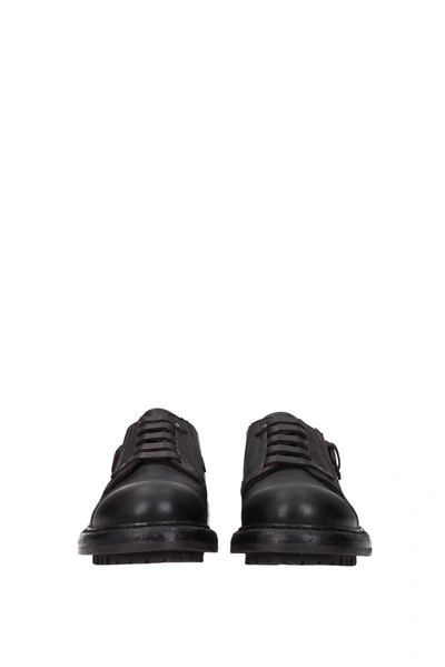 Shop Dolce & Gabbana Lace Up And Monkstrap Leather Black