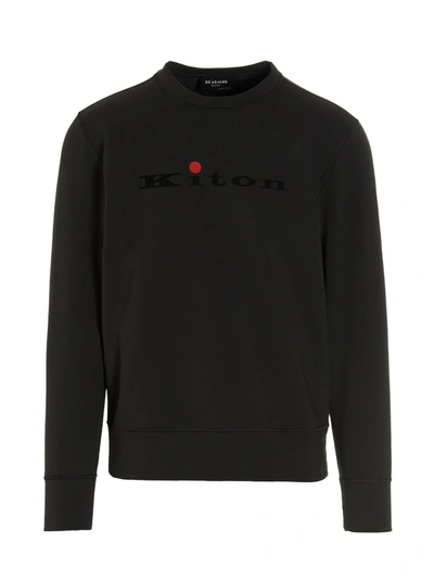 Shop Kiton Logo Sweatshirt Gray