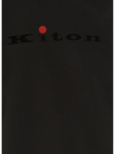 Shop Kiton Logo Sweatshirt Gray