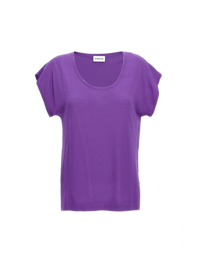 Shop P.a.r.o.s.h Roux T-shirt Purple