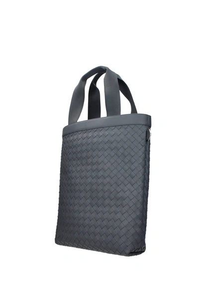 Shop Bottega Veneta Shoulder Bags Leather Gray