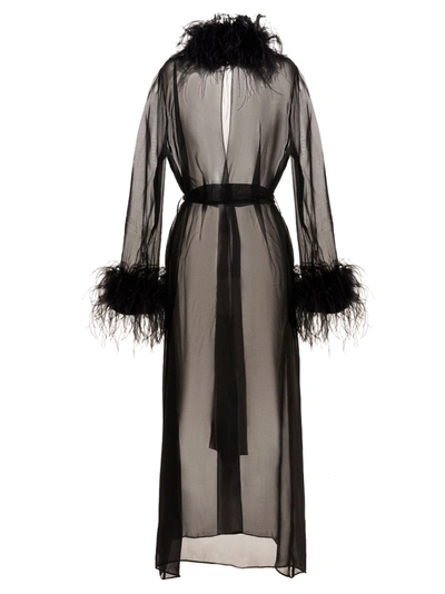 Shop Oseree Silk Feather Robe
