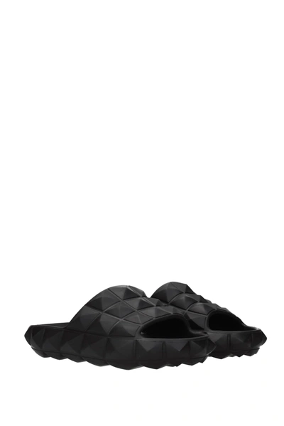 Shop Valentino Slippers And Clogs Rubber Black