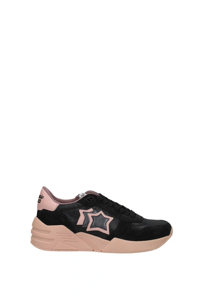 Shop Atlantic Stars Sneakers Venus Fabric Black Pink