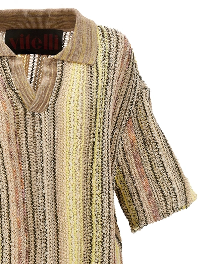 Shop Vitelli Jacquard Knit Shirt Polo In Multicolor