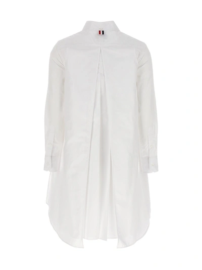 Shop Thom Browne Shirt Dress Dresses In White