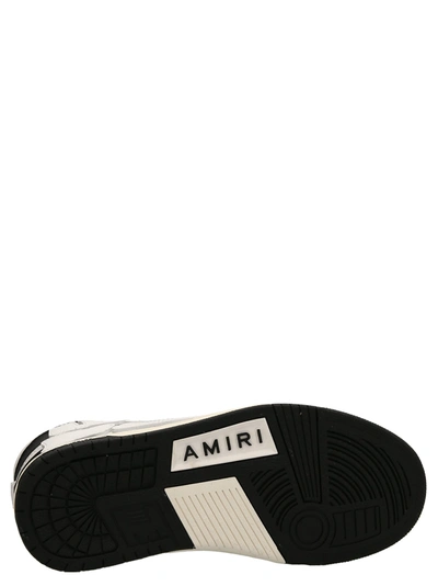 Shop Amiri 'skel' Sneakers In White/black