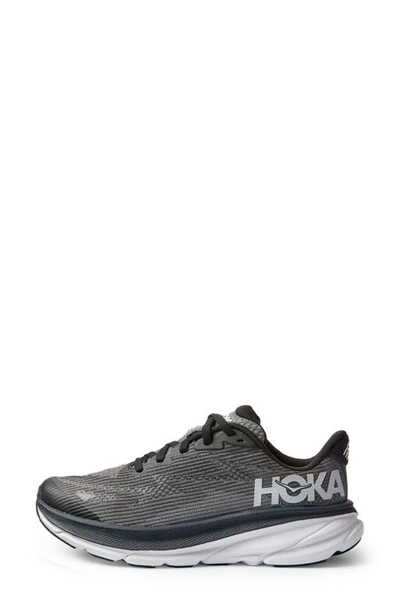 Shop Hoka Kids' Clifton Youth Running Shoe In Black