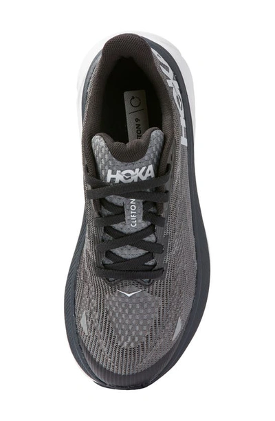 Shop Hoka Kids' Clifton Youth Running Shoe In Black