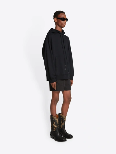 Shop Dries Van Noten Men Haxel 6610 M.k.hoodie In Black