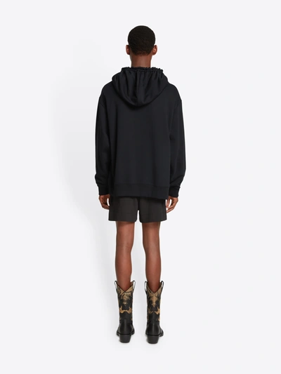 Shop Dries Van Noten Men Haxel 6610 M.k.hoodie In Black