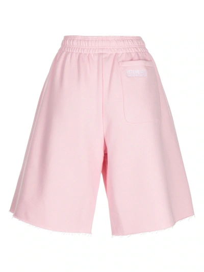 Shop Vetements Unisex Magic Unicorn Shorts In Baby Pink
