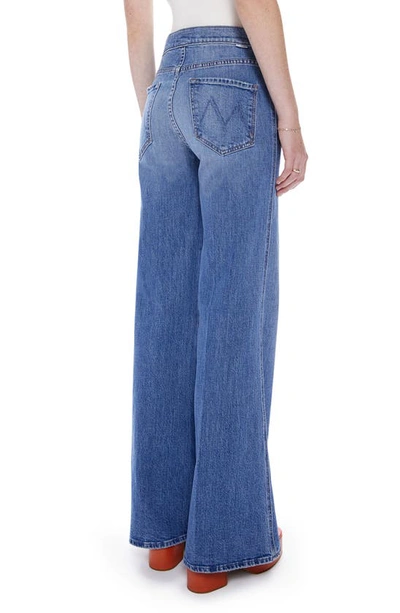 Shop Mother The Tab Roller Skimp High Waist Wide Leg Jeans In From Out Of Town