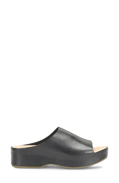 Kork-ease Yazmin Platform Slide Sandal In Black F/ G