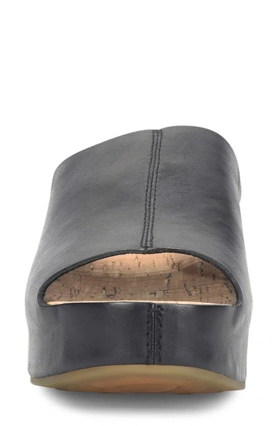 Kork-ease Yazmin Platform Slide Sandal In Black F/ G