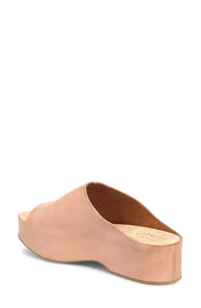 Kork-ease Yazmin Platform Slide Sandal In Brown F/ G