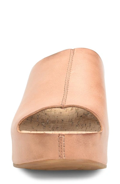 Kork-ease Yazmin Platform Slide Sandal In Brown F/ G