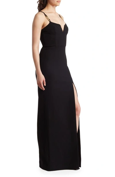 Shop Rebecca Vallance Piero Bustier Bodice Column Gown In Black